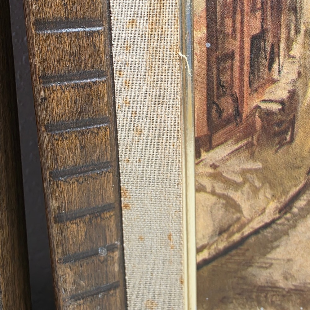 Vintage MCM Set Alex Yaworski Lithograph Prints‎ European Street Scenes FLAWED - Picture 10 of 16